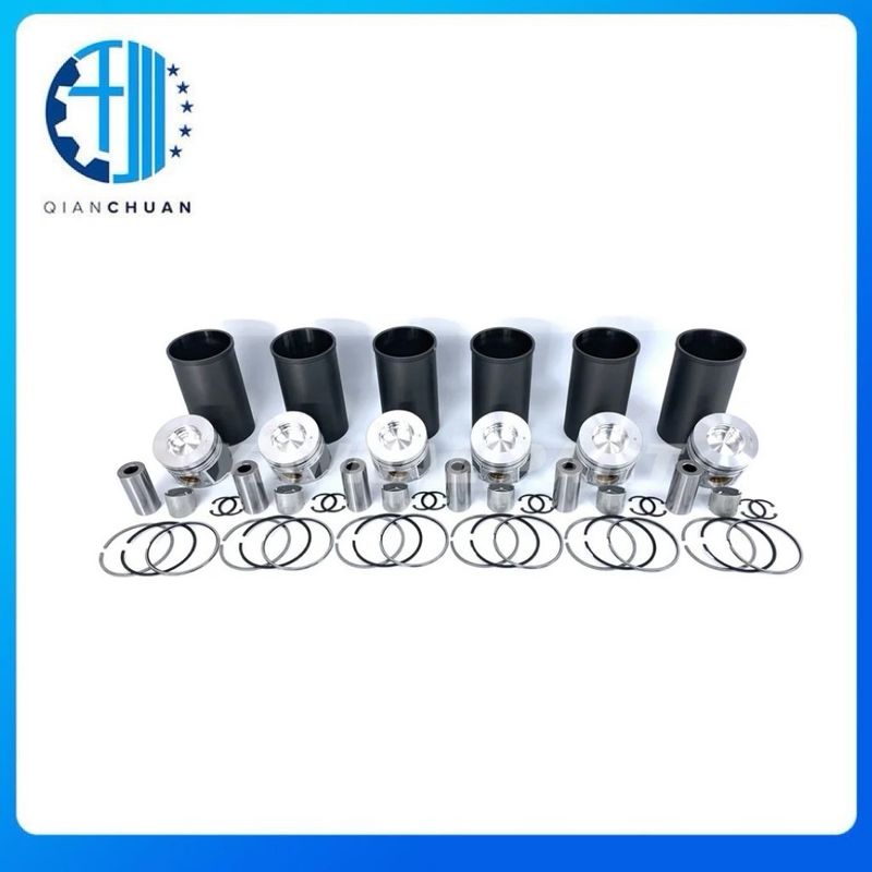 J08 J08E Cylinder Overhaul Liner Kit With Piston Rings for  Hino Excavator Spare Parts